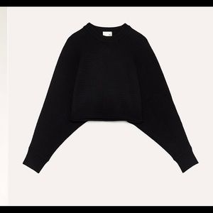 Aritzia Black Cropped Sweater